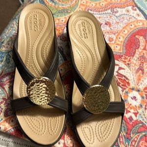 Crocs sandals, wedges